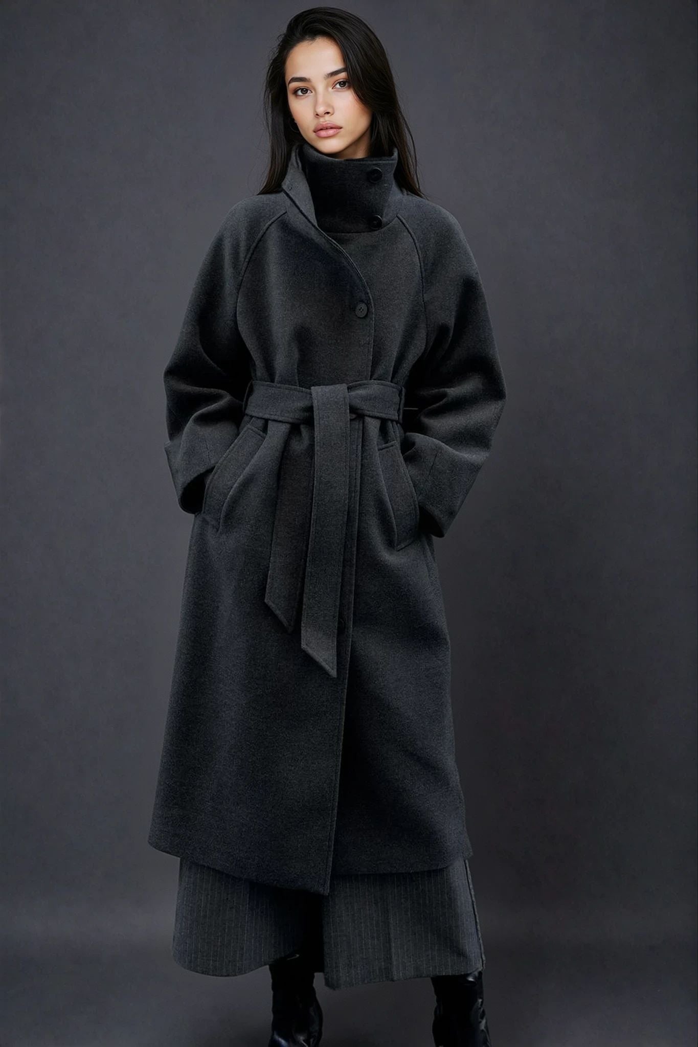 Emelie Coat with Belt