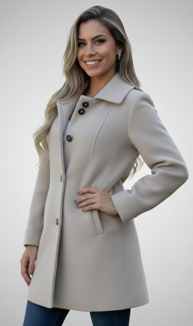 Modavera - Elegant Wool Coat