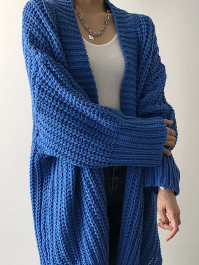 Oversized Split Knit Outerwear