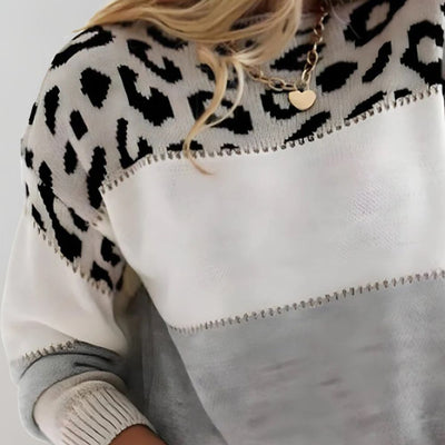 VELORA LEOPARD LUXE SWEATER