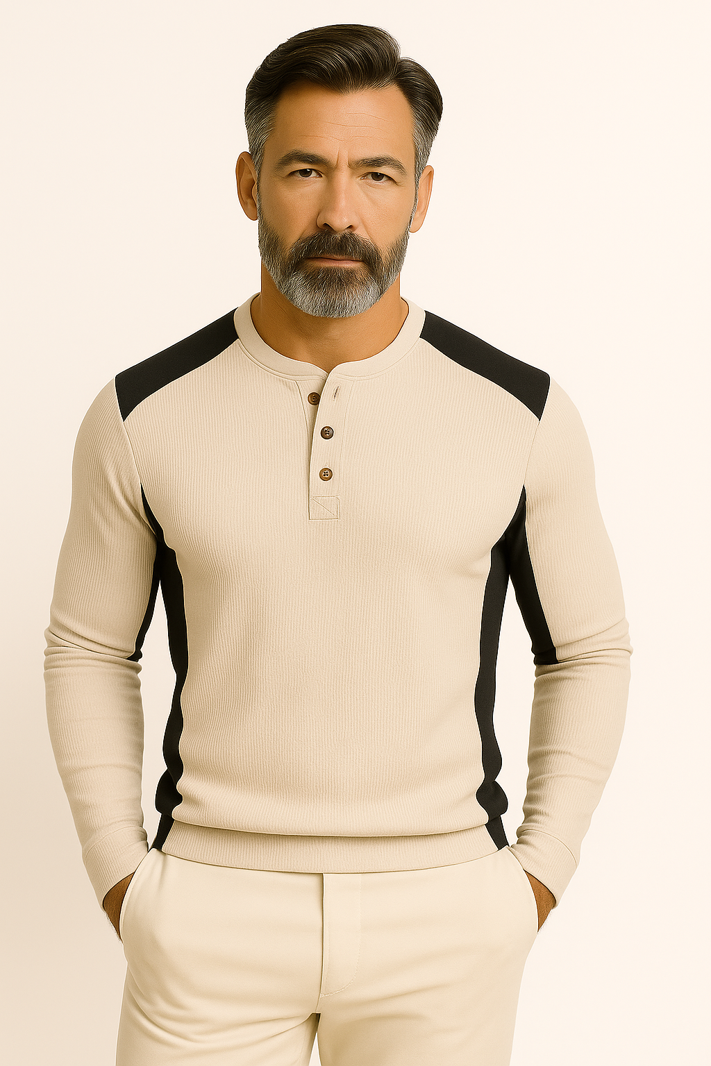 Stein |  Langermet skjorte med vaffelmønster