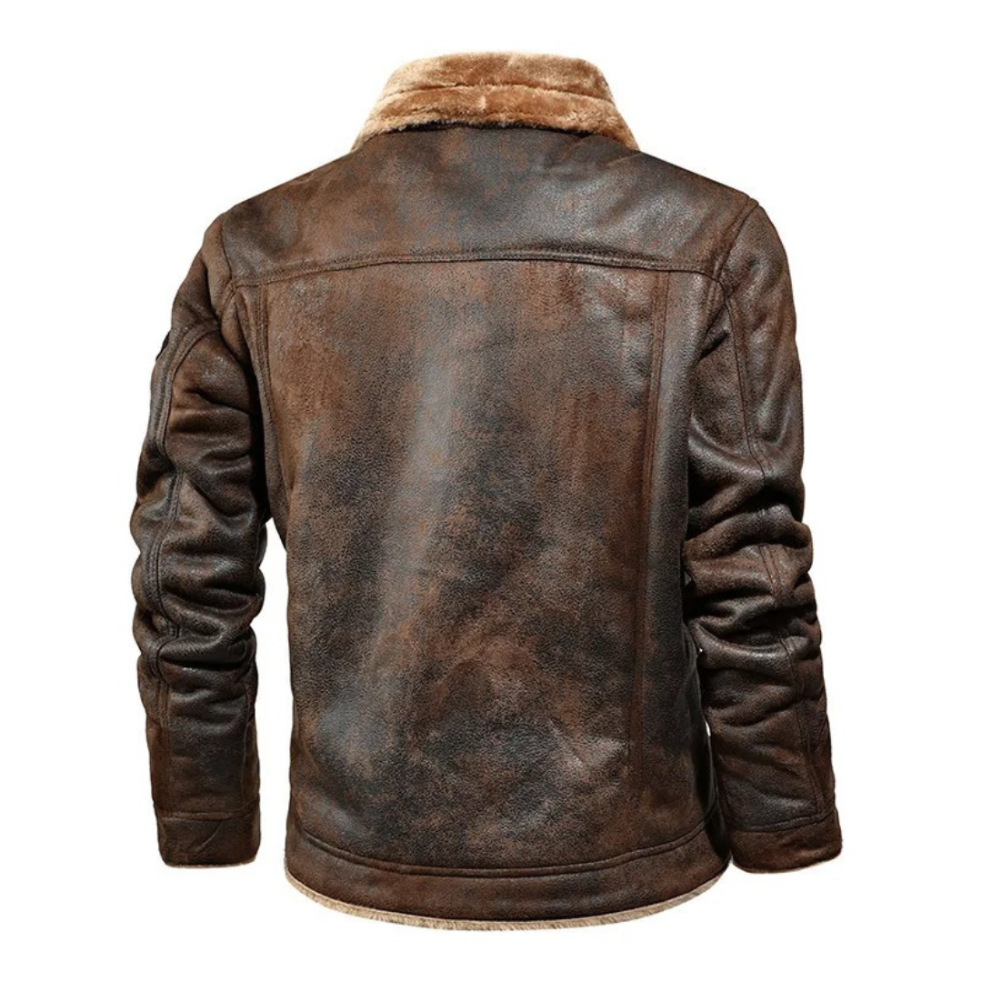 Noxar | Warm and Versatile Leather Jacket