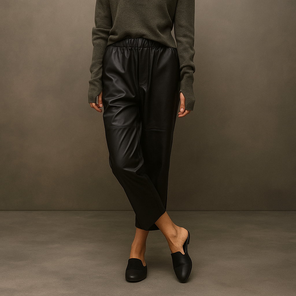 NERISSE LEATHER TROUSERS