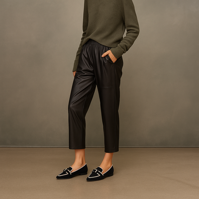NERISSE LEATHER TROUSERS